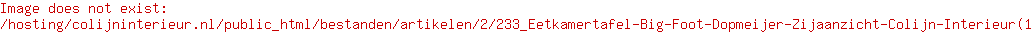 Eetkamertafel Big Foot