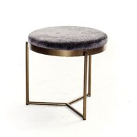 Lucca Round Pouf in New Bronze Colijn Interieur Duran.JPG