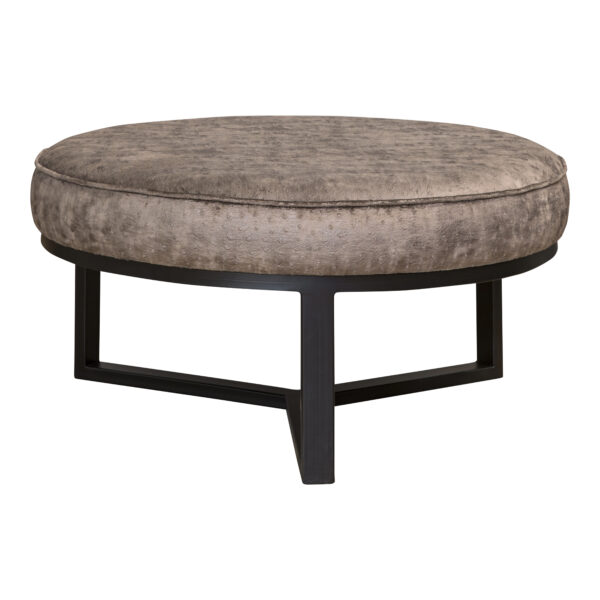Lucena Table pouf black with fabric Gold manta (B) diameter 70 x 35 (de tafel 70 x 25)DU1011BLPC.jpg