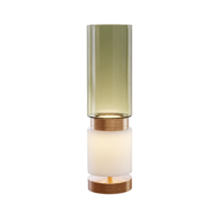 Tafellamp doppio by eve colijn frosted green.png